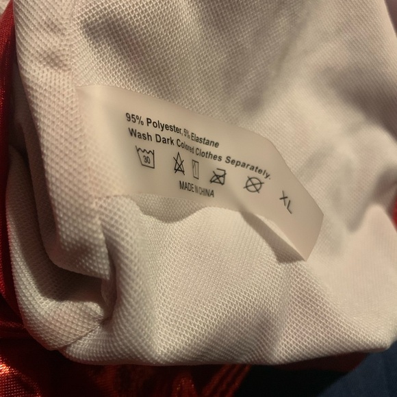 Vibrant Red Metallic One-Piece Swimsuit - Picture 7 of 7